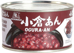 Morinaga close-up of sweet red-bean texture, highlights spreadable consistency