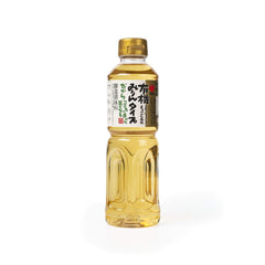 八丁赤だし Morita organic mirin bottle front showing label and volume for easy identification and pantry use