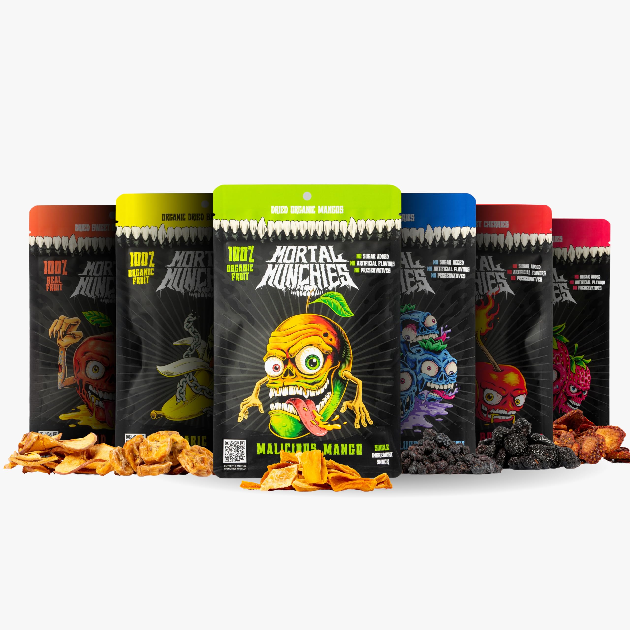 Mortal Munchies front packaging shows full six-pack and attracts gift buyers