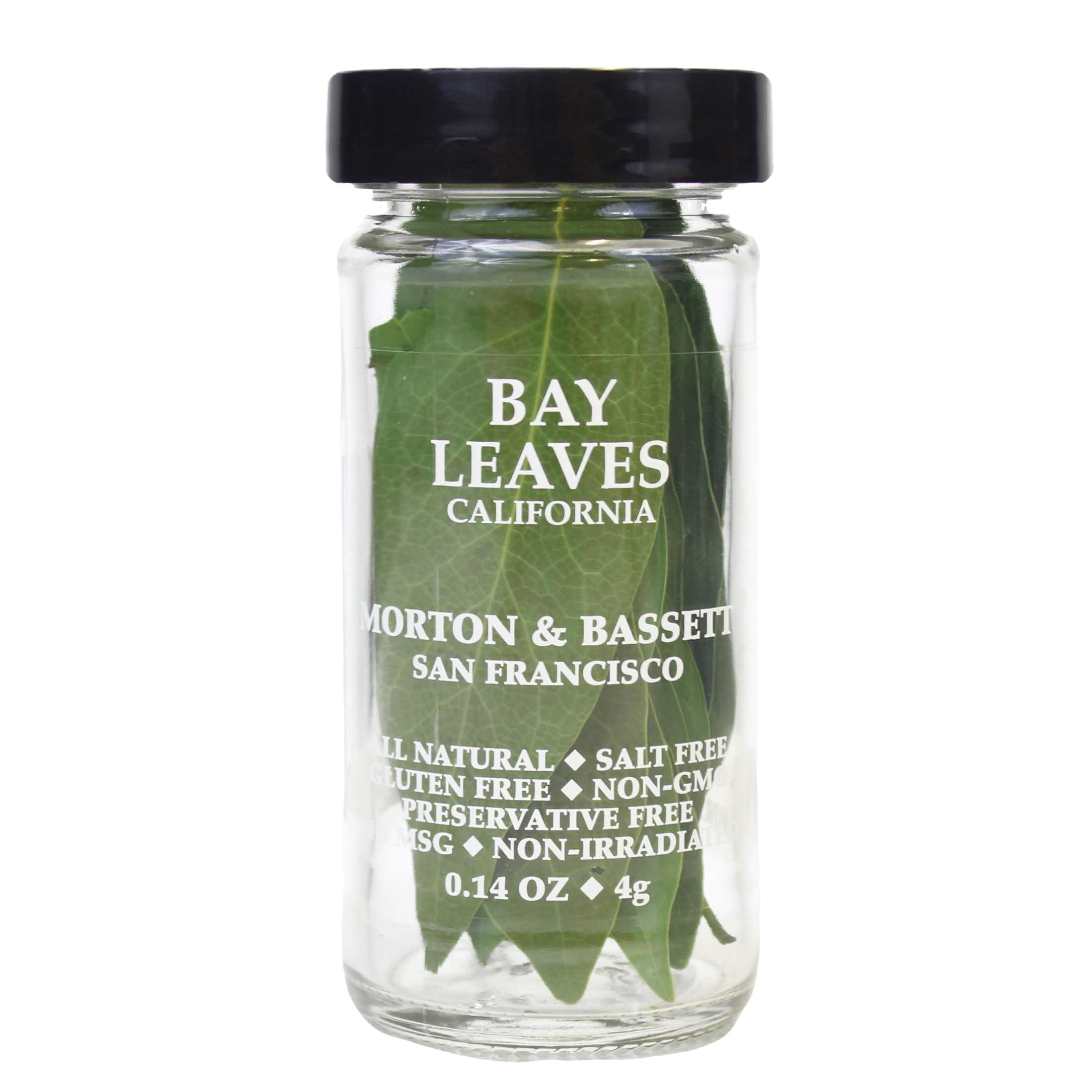 Morton & Bassett front jar showing label and net weight, clear benefit: recognizable quality