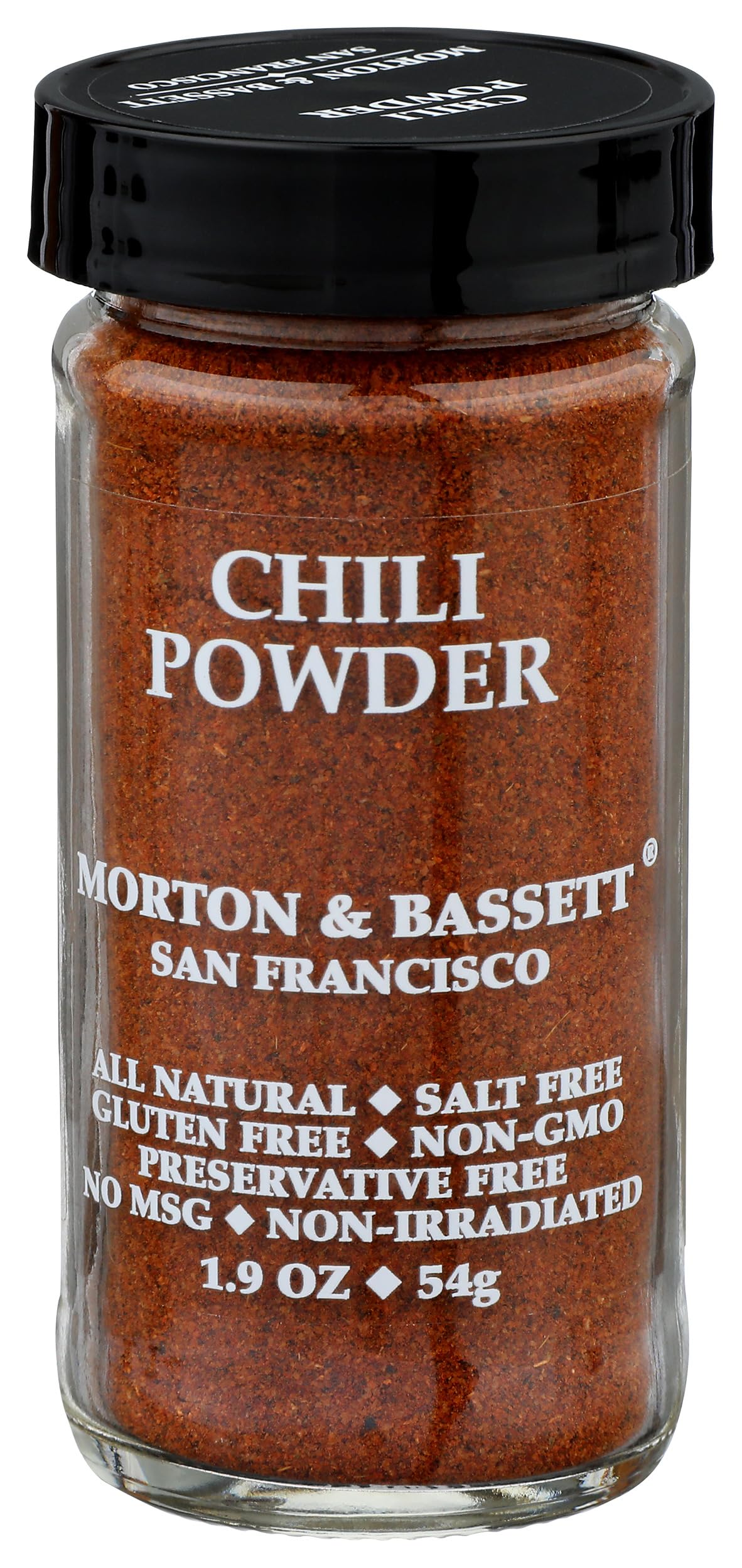 Morton & Bassett front packaging showing clear glass jar and color lid, conveys freshness