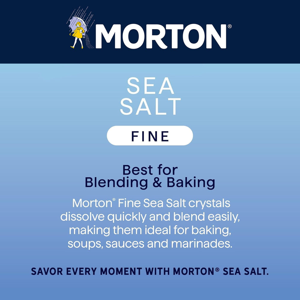 Morton shakers in hand to show scale and comfortable grip for cooking convenience