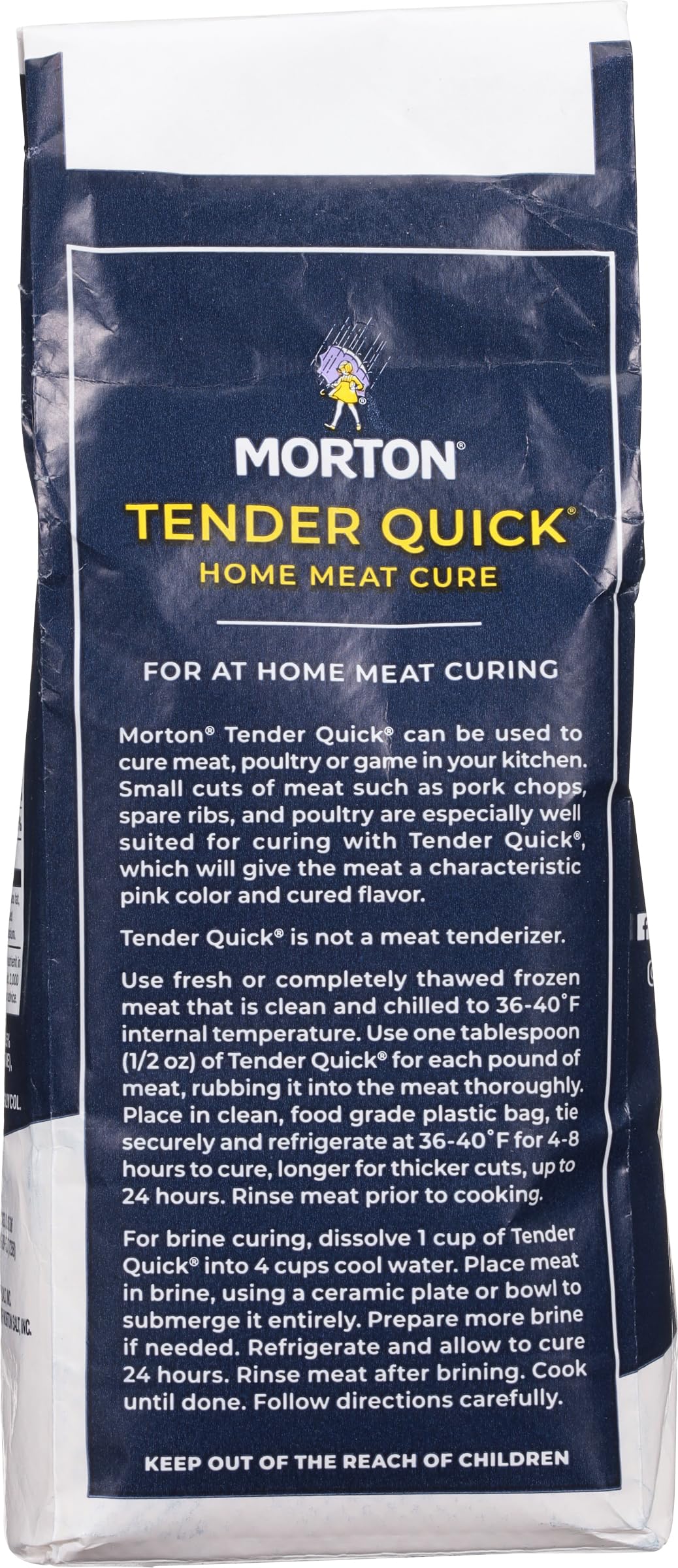 Close-up of Morton Tenderquick granules highlighting texture and mixing ease