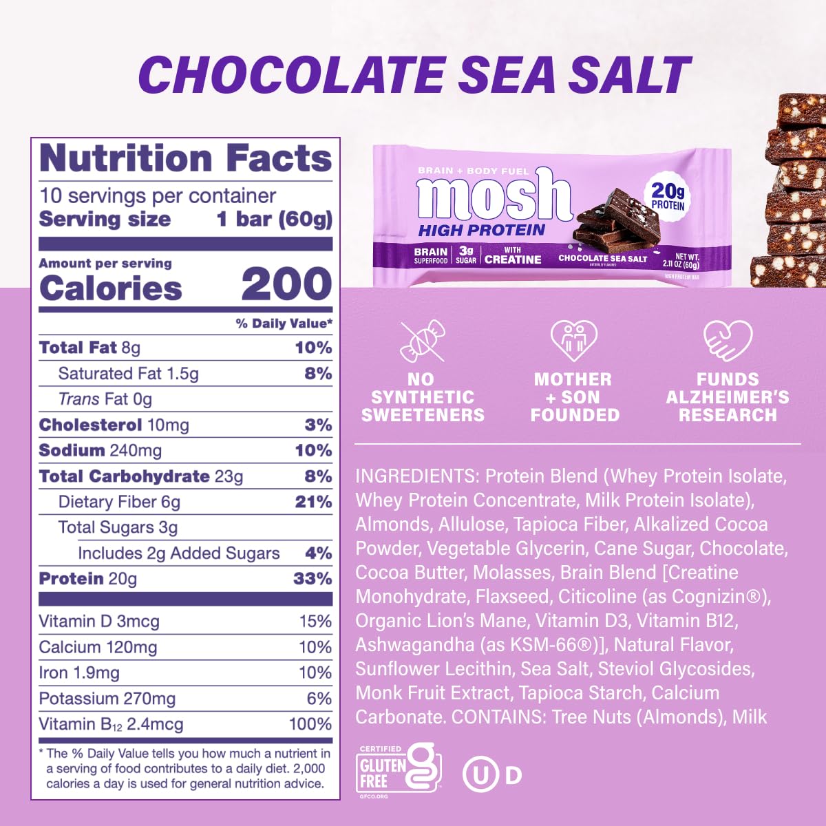 MOSH bars inside travel bag illustrating on-the-go nutrition solution