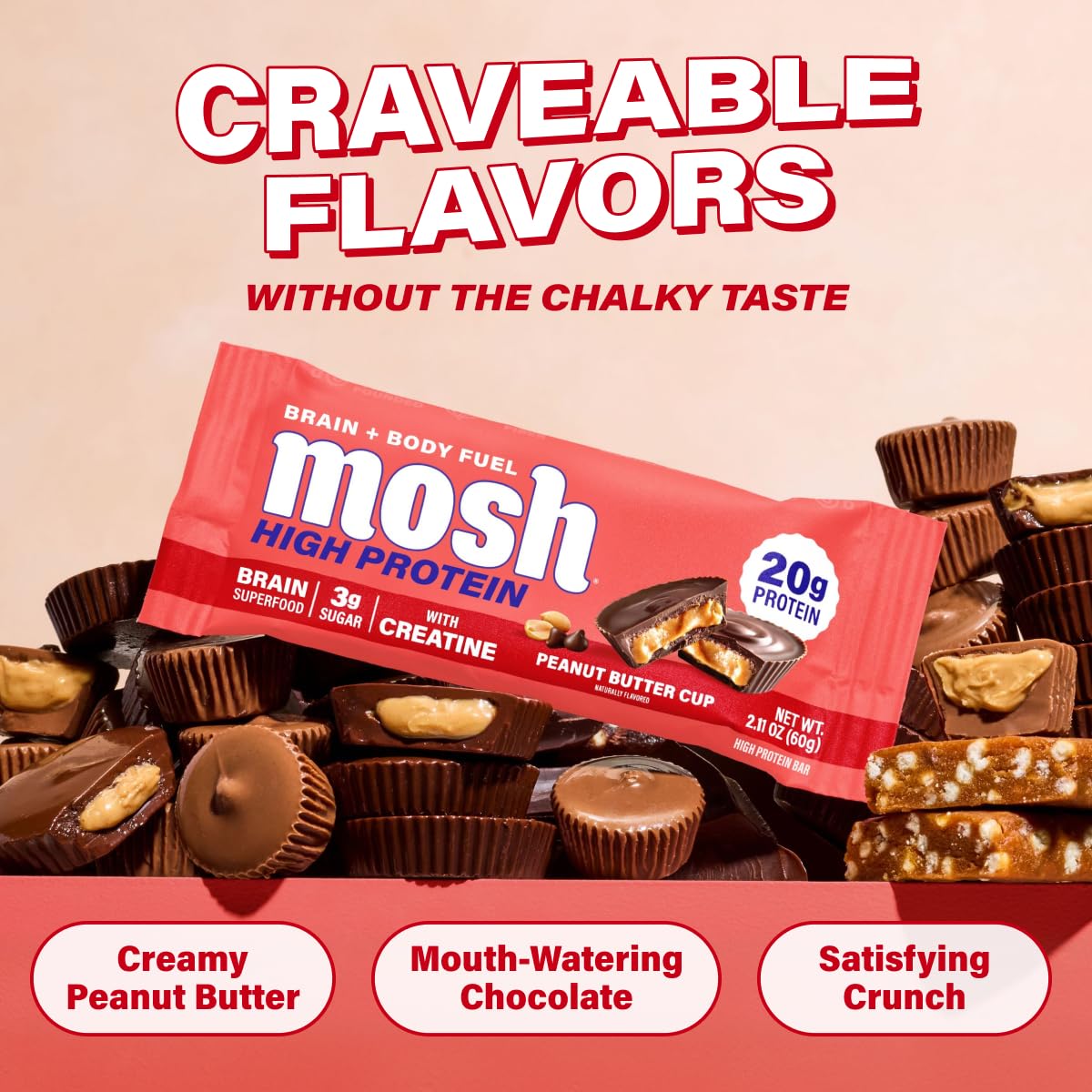 MOSH nutrition and ingredient label view highlighting brain blend specifics
