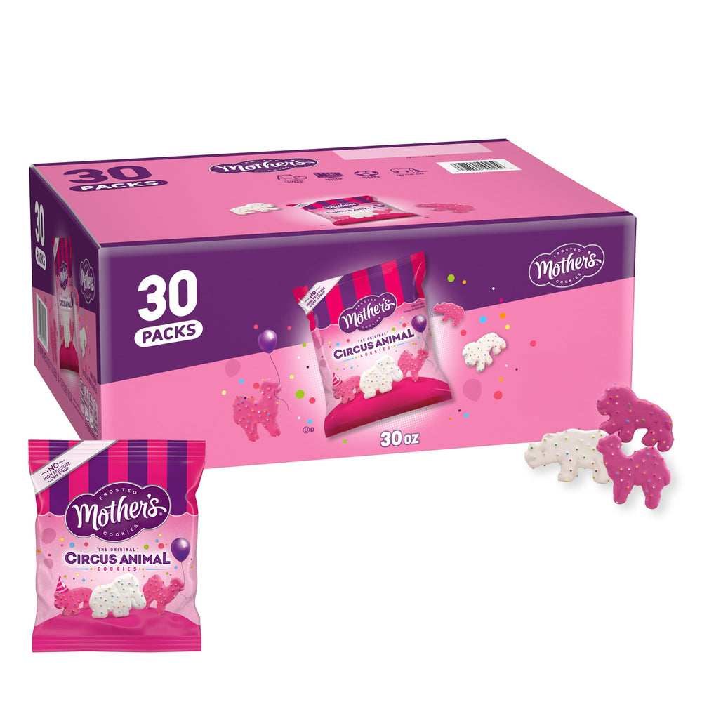 Mother’s front packaging showing 30 single‑serve packs and bright branding for easy serving