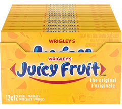 Moto Drippin Juicy Fruit front packaging showing box and 12 individual packs for convenience