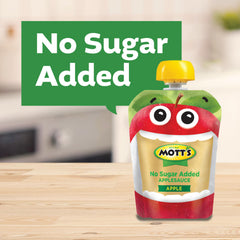 Mott's close-up of clear pouch texture highlighting real fruit content and clarity