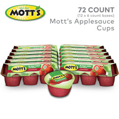 Mott's close-up applesauce texture highlighting fruit chunks and natural flavor