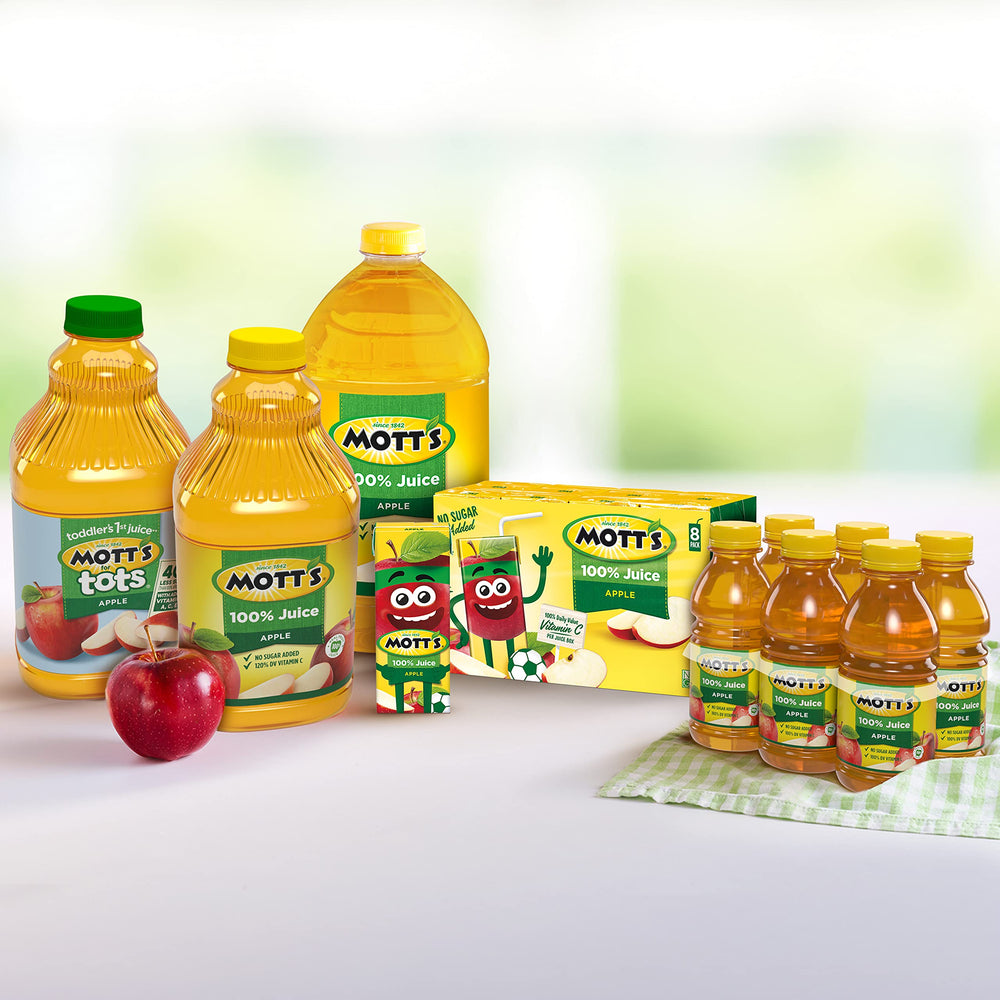 Mott's For Tots back label nutrition facts and vitamin C details for informed choices