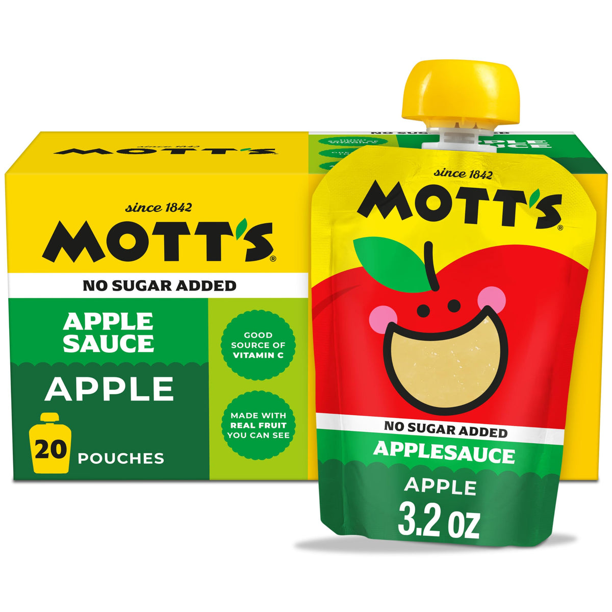 Mott's front packaging showing brand and convenient snack benefits