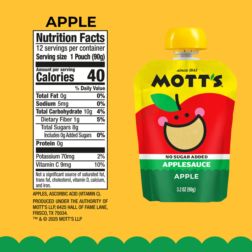 Mott's pouch in hand showing single-serve portion control benefit