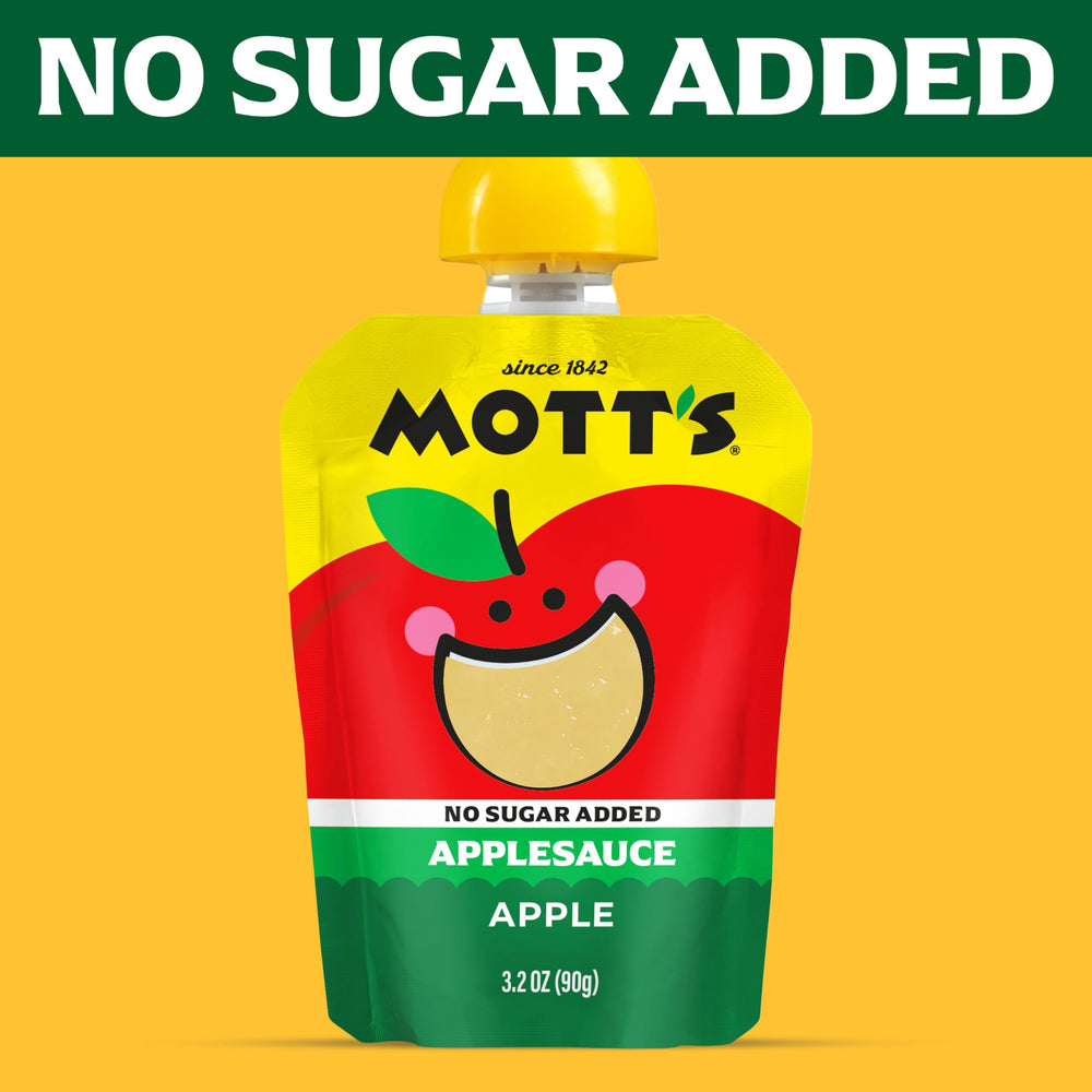 Mott's pouch placed in a child's lunchbox for easy packing benefit