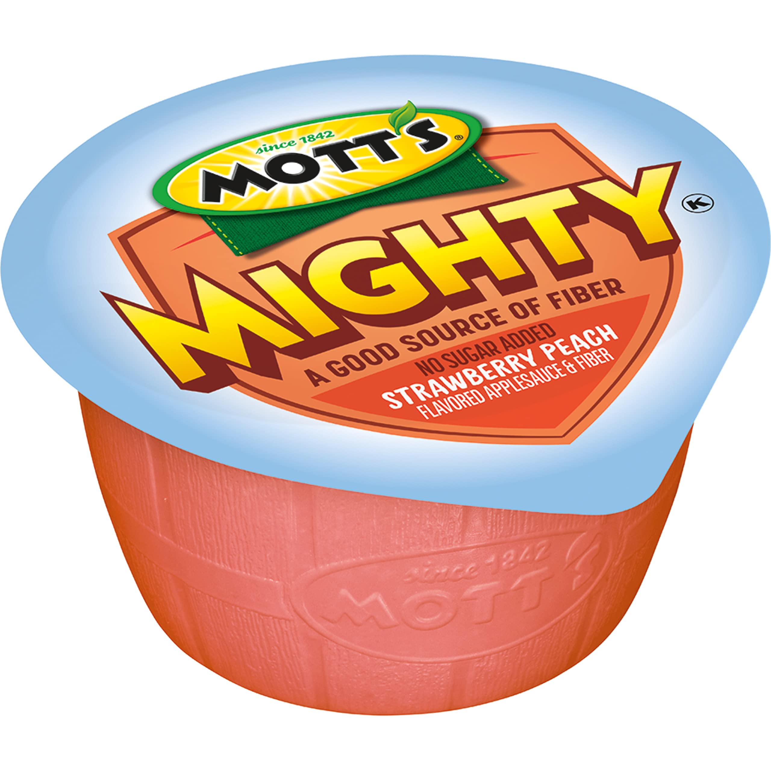 Mott's cups on a kitchen counter portraying everyday family snack convenience