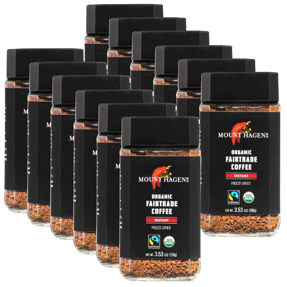 Mount Hagen front packaging showing jar and brand for recognizable eco-friendly convenience