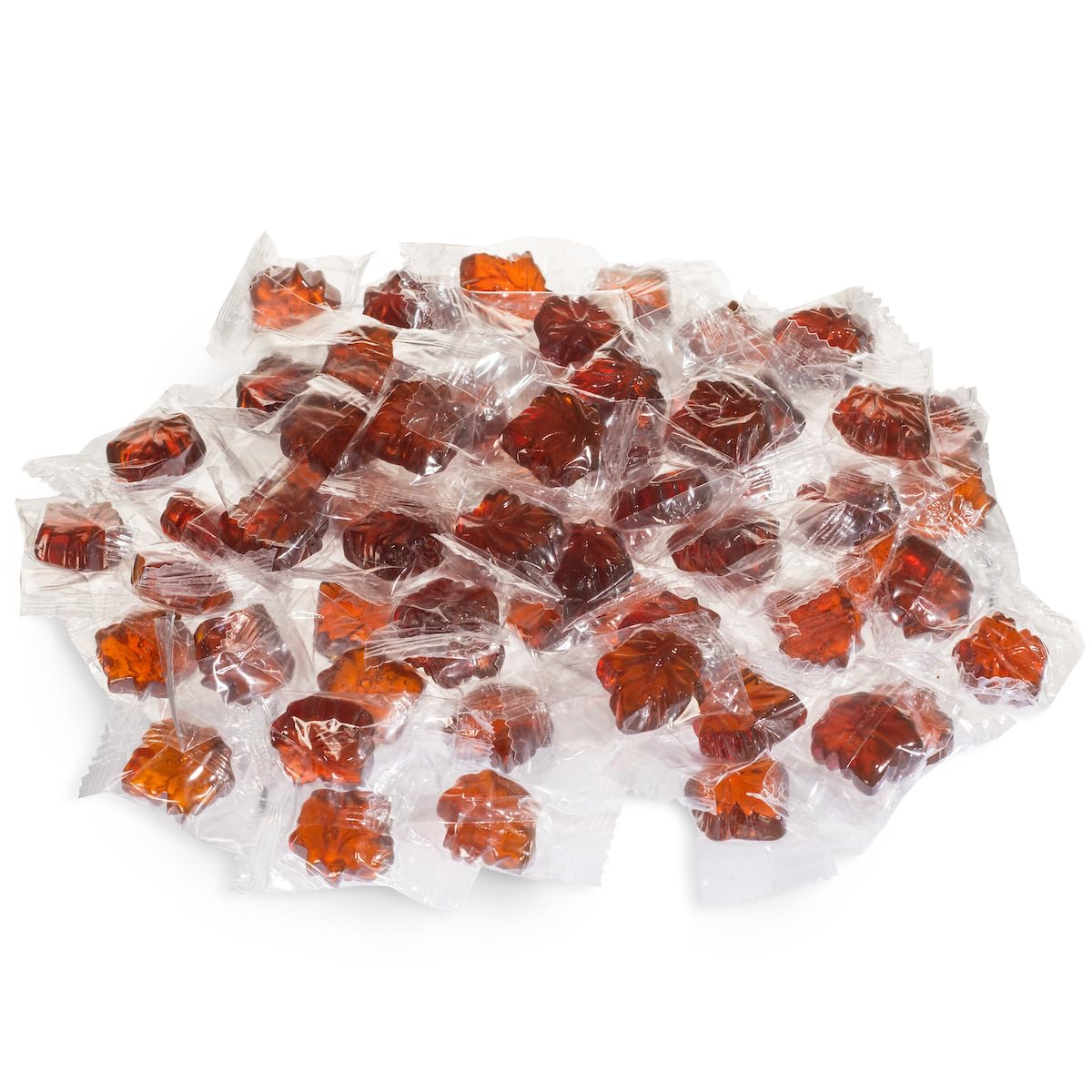 Mount Mansfield Maple close-up of maple leaf candy texture, highlights real maple flavor
