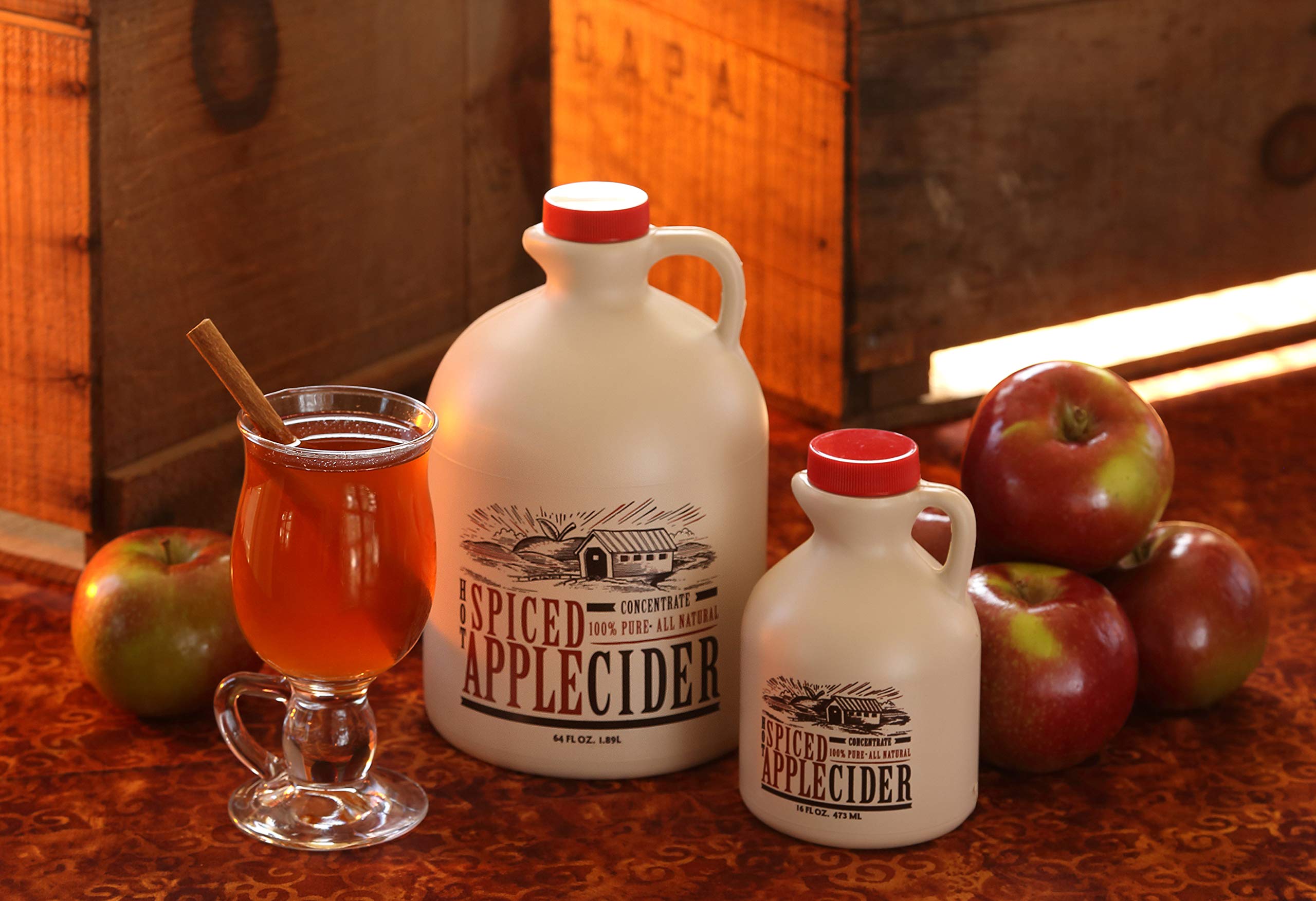 Mountain Cider Company served in mug with cinnamon garnish offering warm comfort
