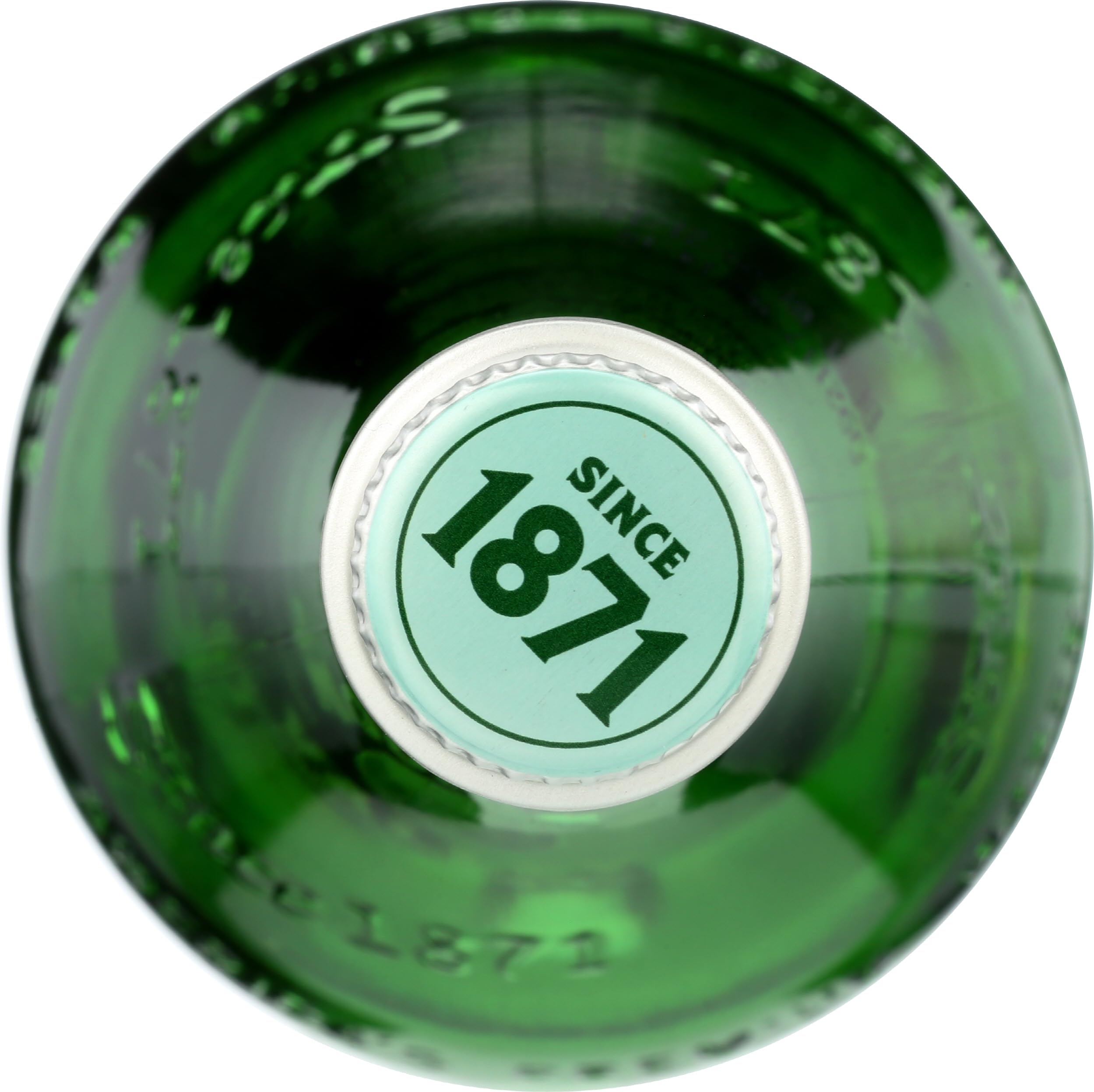 The Mountain Valley bottle in a fridge showing ready-to-serve, keep cold for best fizz