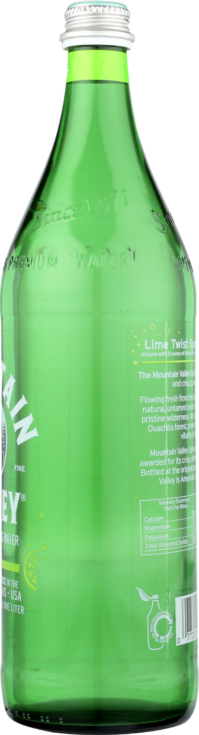 The Mountain Valley beside a 12 oz can for size comparison and multiple-serving value