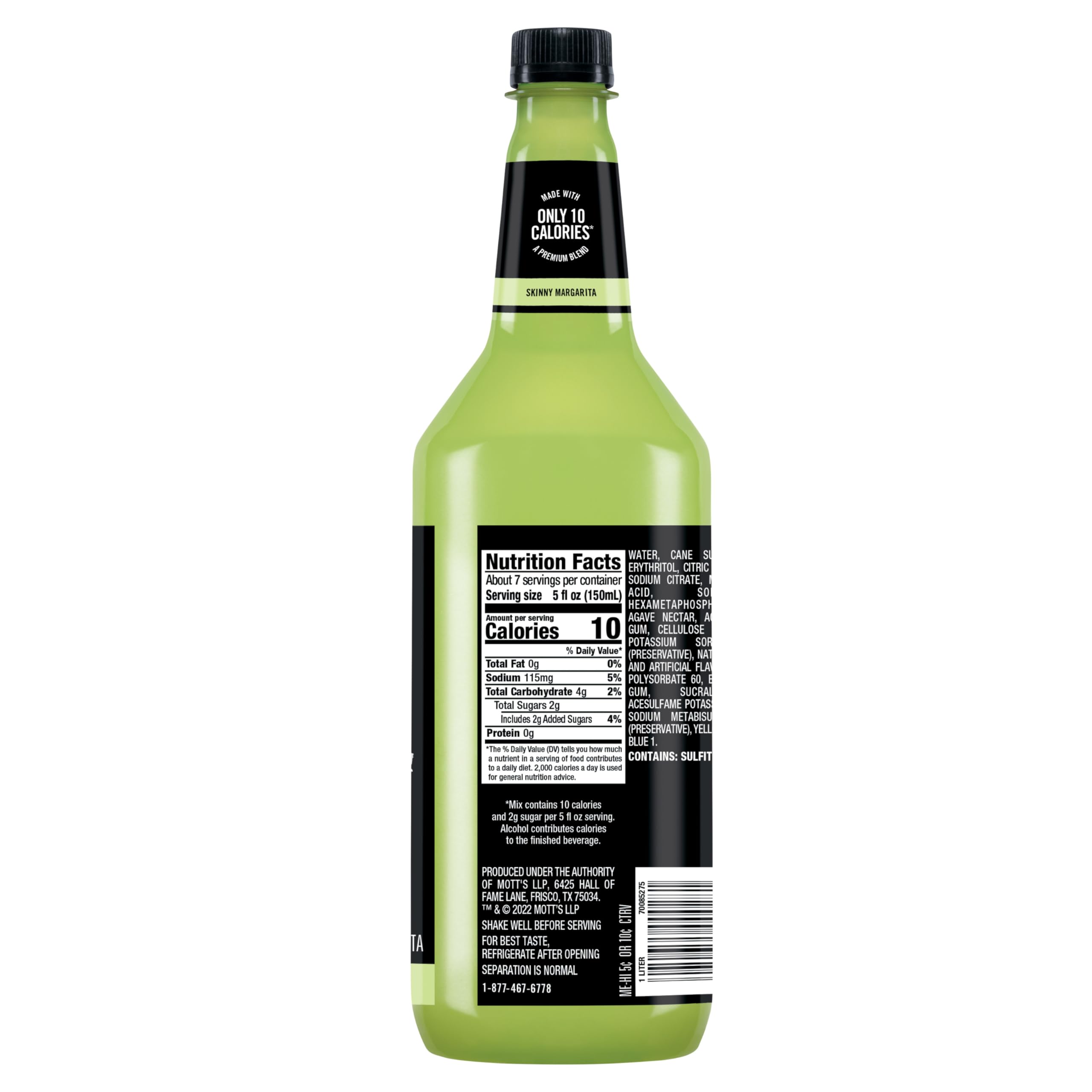 Mr & Mrs T 1L bottle in hand showing scale and portion convenience benefit