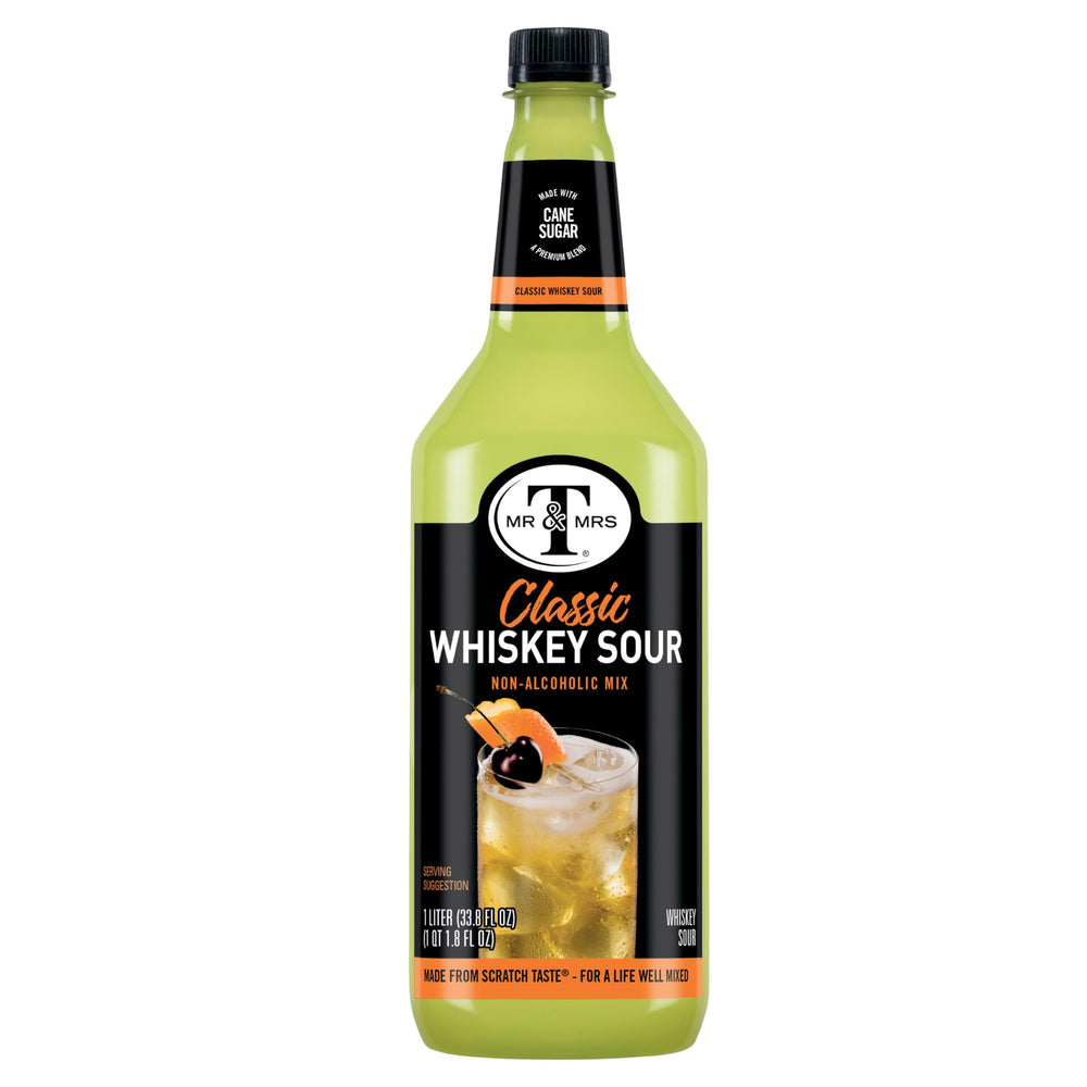 Mr & Mrs T whiskey sour texture in glass showing smooth mix quality