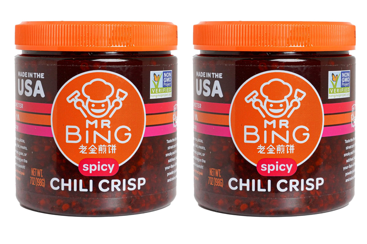 Mr Bing front jar showing label and jar for clear product recognition and trust
