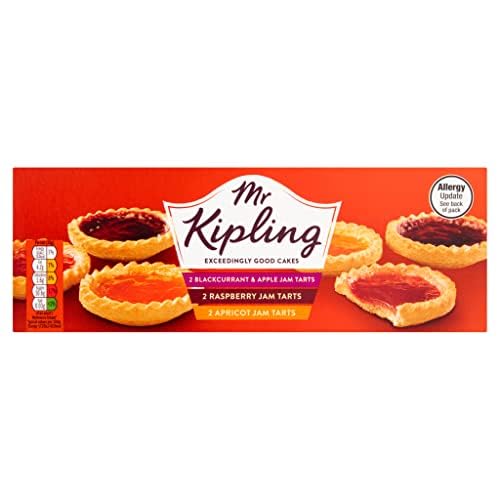 Mr Kipling jam tarts served on a plate for teatime showing ready-to-serve convenience