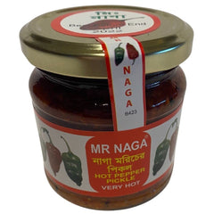 Mr Naga jar front packaging showing label and weight for easy identification and storage