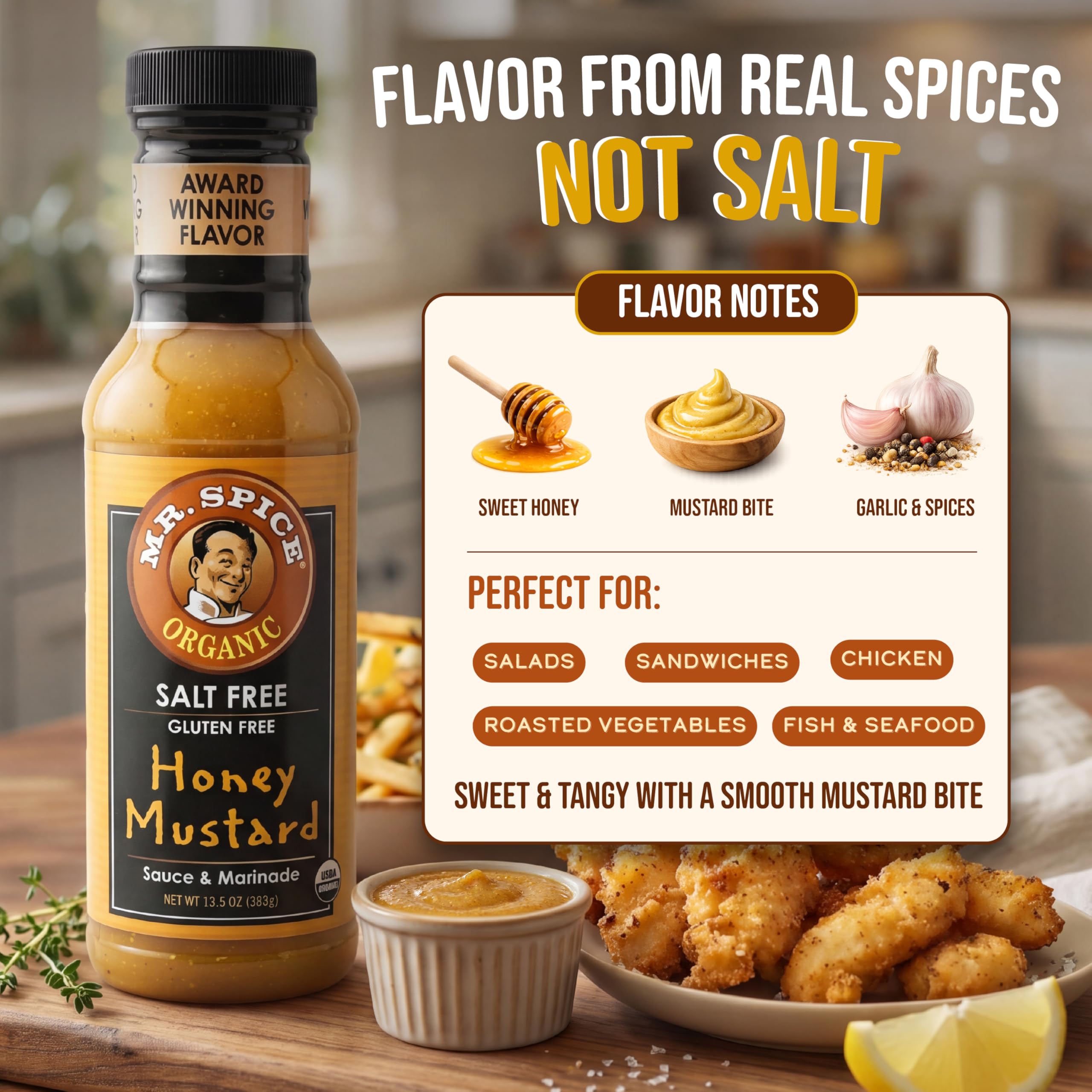 Mr. Spice marinade on sheet pan chicken delivering glossy, caramelized finish