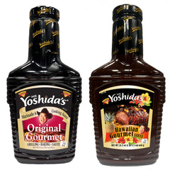Mr. Yoshida's front packaging showing two bottles and clear branding for easy recognition