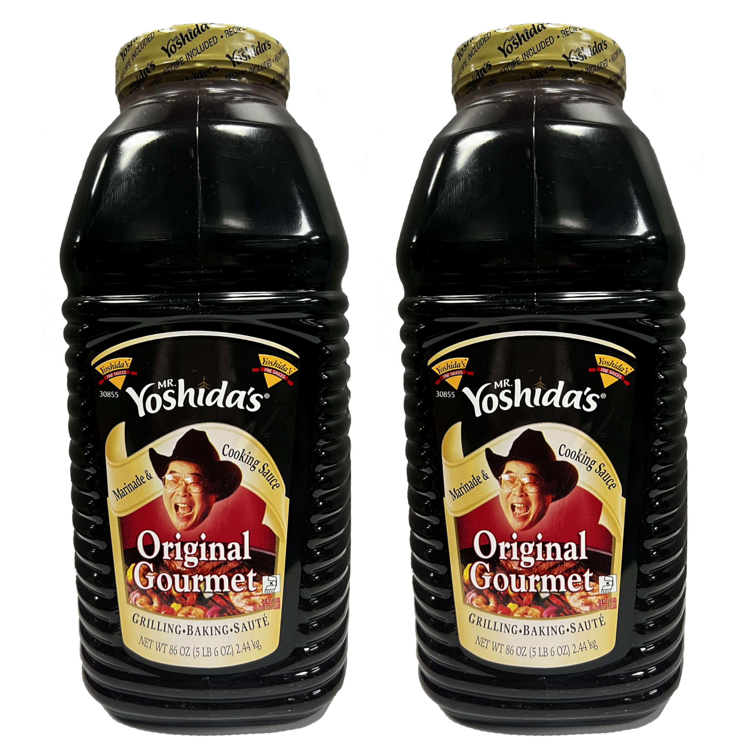 Mr. Yoshida's front packaging showing large 86 oz bottle and brand benefit