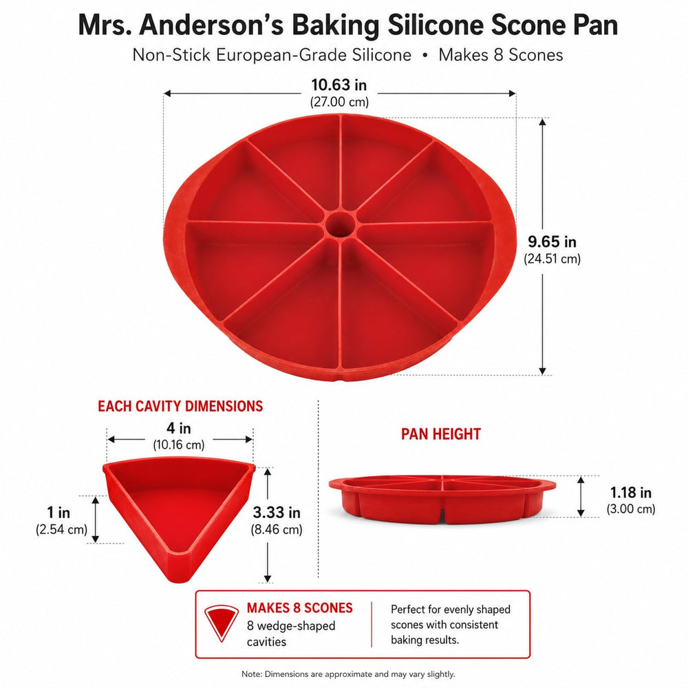 Mrs. Anderson's Baking pan filled with dough ready to bake, benefiting make-ahead convenience