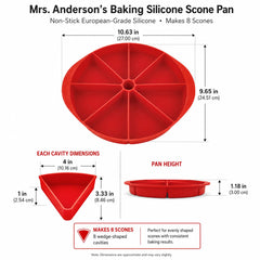 Mrs. Anderson's Baking pan filled with dough ready to bake, benefiting make-ahead convenience
