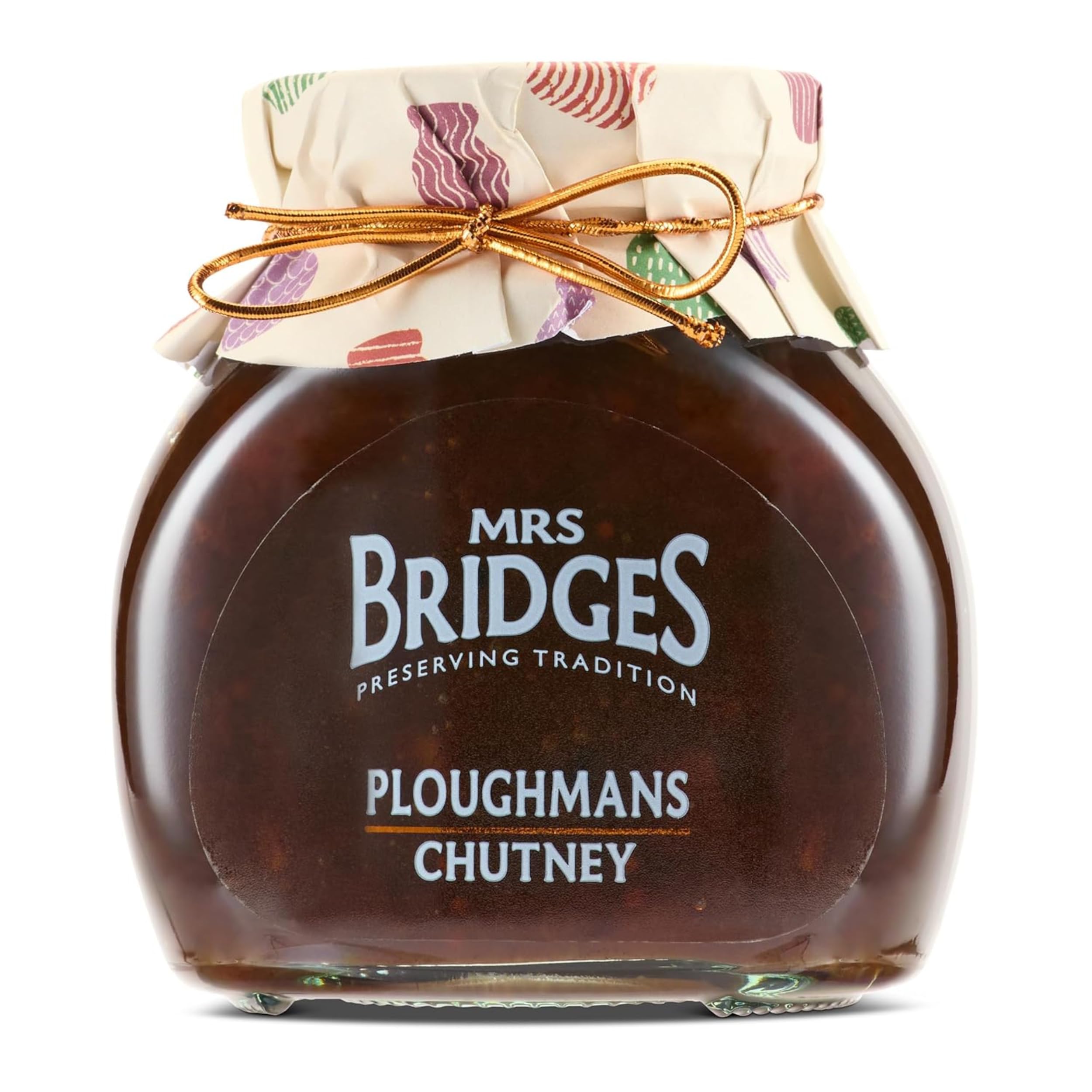 Mrs Bridges front jar view showing premium packaging and gift appeal