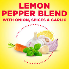 Mrs. Dash lemon pepper shaker top close-up demonstrating easy dispensing benefit