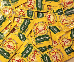 Mrs. Dash packet front view showing brand and single‑serve convenience
