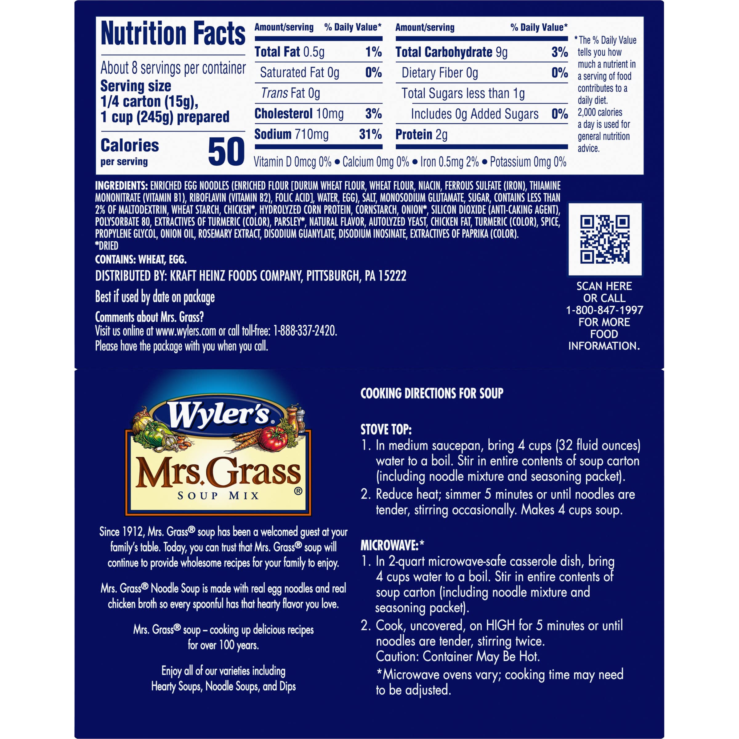 Mrs. Grass stovetop preparation in pot, fast five-minute cooking convenience