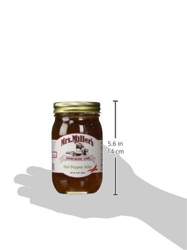 Mrs. Miller's close-up of jelly texture with pepper flecks highlighting spreadability