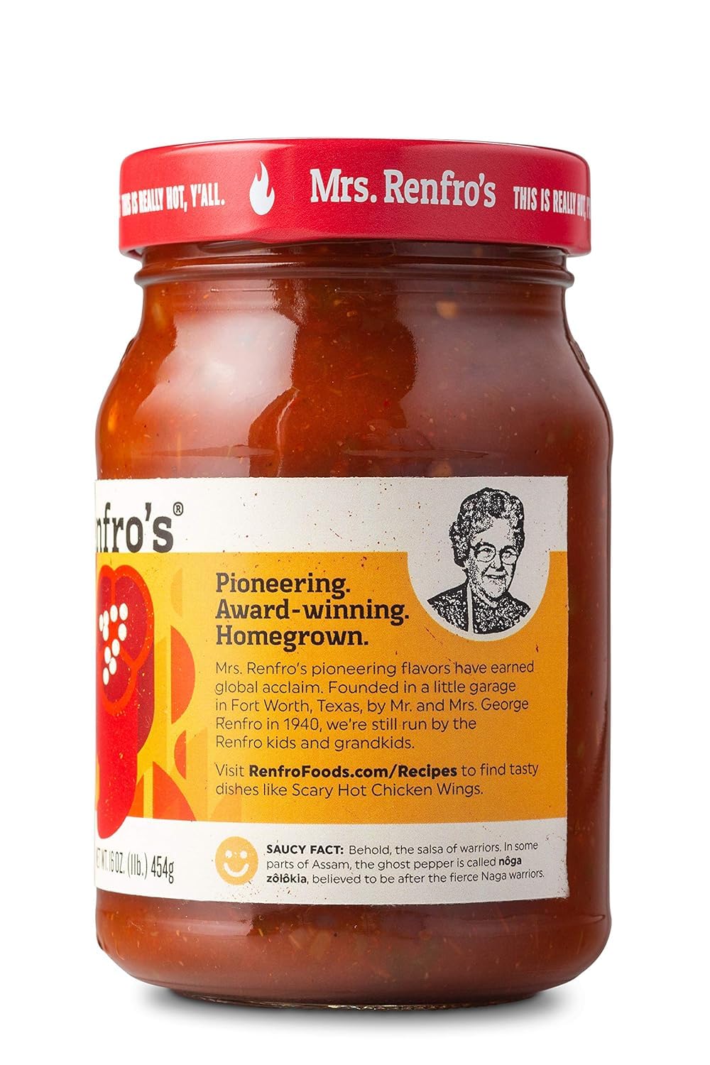 Mrs. Renfro's salsa served in bowl with chips for spicy snack pairing