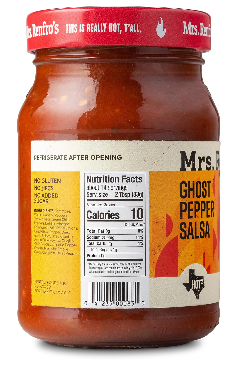 Mrs. Renfro's jars beside tacos demonstrating versatile topping and meal enhancement