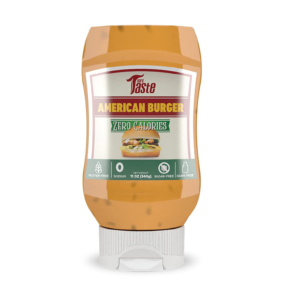 Mrs Taste front packaging showing zero sugar and zero calories benefits