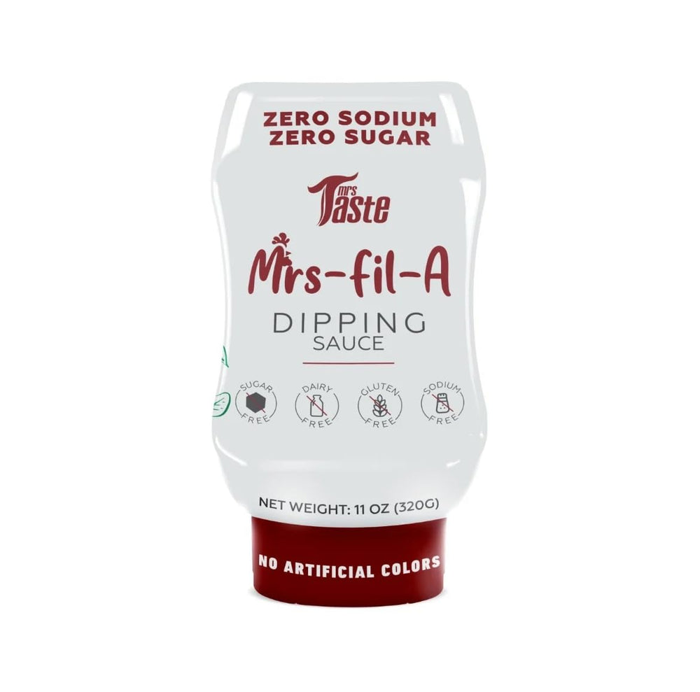 Mrs Taste front label showing zero calories and clean ingredients for clarity