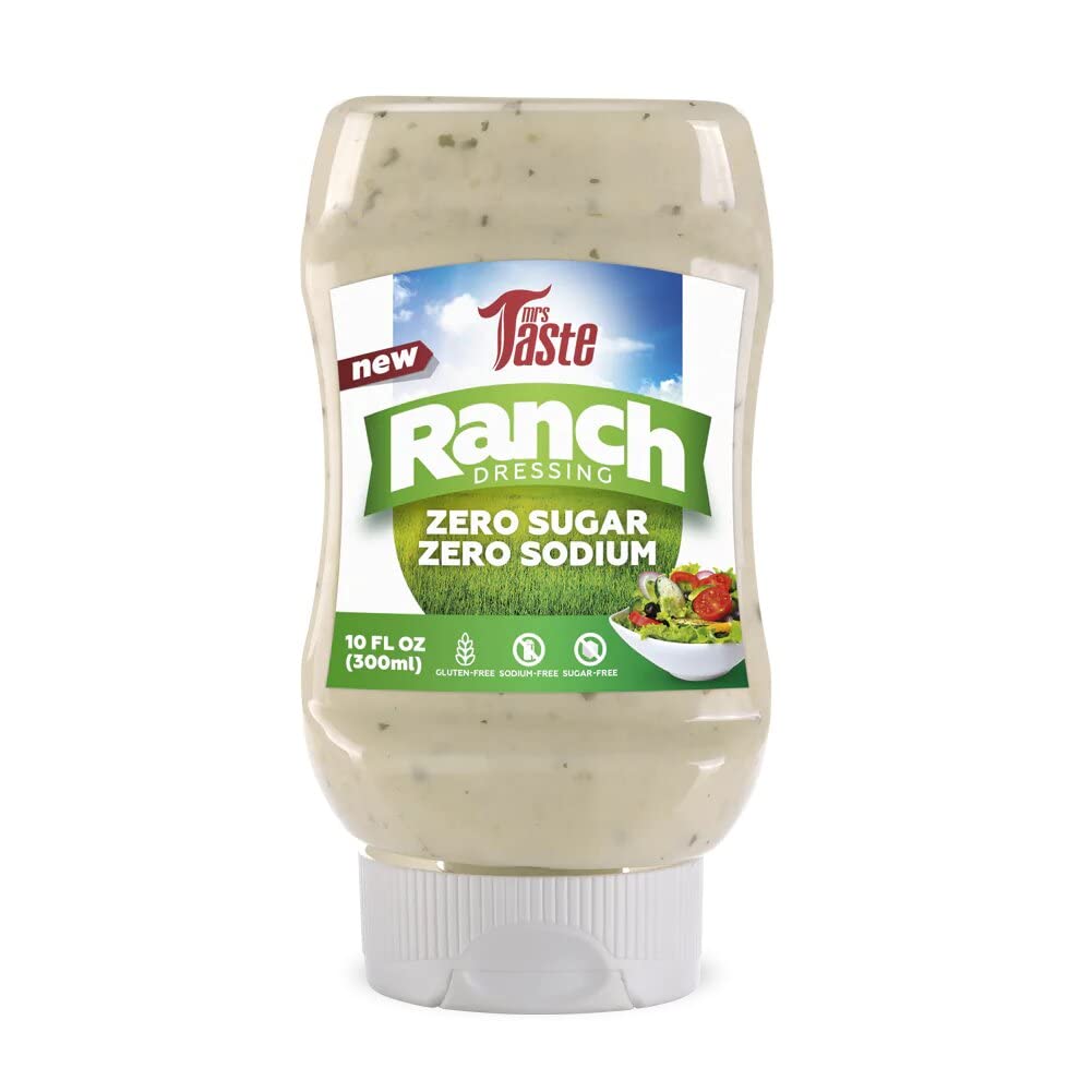 Mrs Taste front packaging showing zero calories and keto benefits