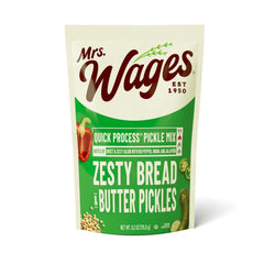 Mrs. Wages packet front view showing zesty mix and branding for easy recognition and purchase