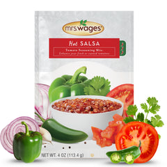 Mrs. Wages front packaging showing 12 pouches and clear product branding for easy identification