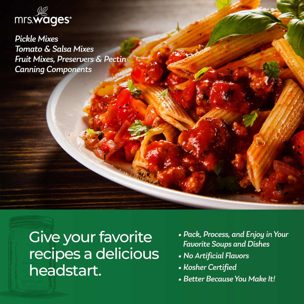Mrs. Wages spice mix close-up highlighting texture and blend for consistent, spicy flavor