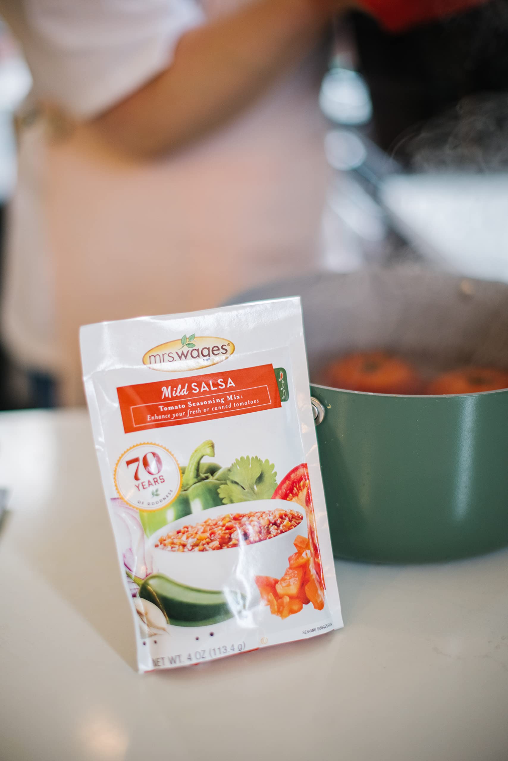 Mrs. Wages close-up of seasoning texture highlighting herbs and pepper pieces for consistent flavor