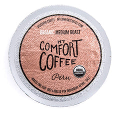 Mt. Comfort Coffee brewed cup on counter highlighting balanced flavor enjoyment