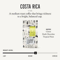 Close-up of Mt. Comfort Coffee beans highlighting texture and rich medium-roast aroma benefits