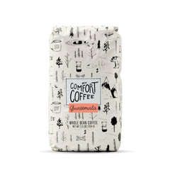 Mt. Comfort Coffee front packaging showing bag and flavor benefit